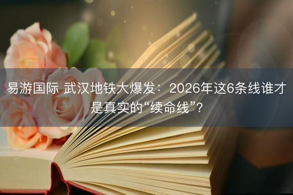 易游国际 武汉地铁大爆发:2026年这6条线谁才是真实的“续命线”?