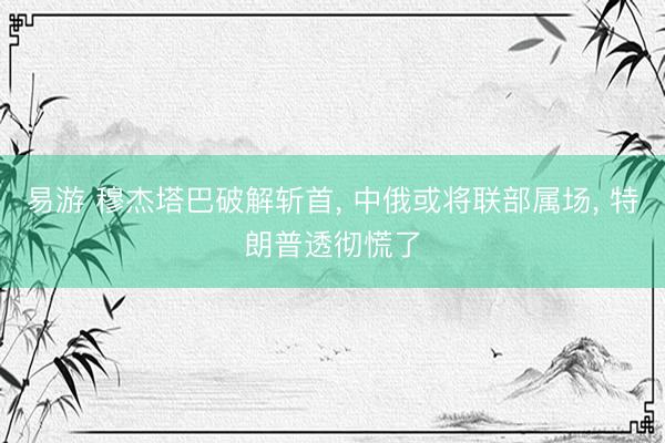易游 穆杰塔巴破解斩首， 中俄或将联部属场， 特朗普透彻慌了