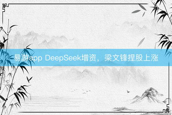 易游app DeepSeek增资，梁文锋捏股上涨
